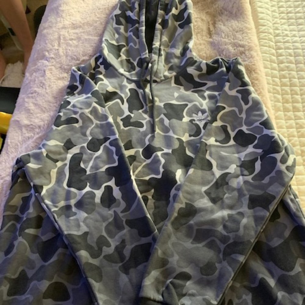 Camo Adidas Pullover Hoodie